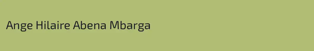 Ange Hilaire Abena Mbarga